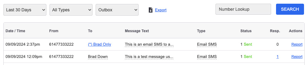 Email SMS Activity